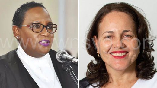 Vincentians lawyers and case managers in the BACOL lawsuit, Kay Bacchus-Baptiste and Louise Mithcell.