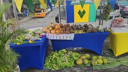 Local Food Display at Kingstown Preparatory School on World Food Day.

