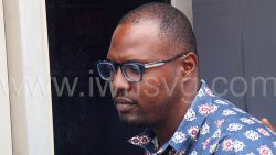 Otis Gloster, a security guard, circulated the videos after one of his coworkers sent them to him. He is seen here leaving the Kingstown Magistrate's Court on Friday, Nov. 15, 2024.
