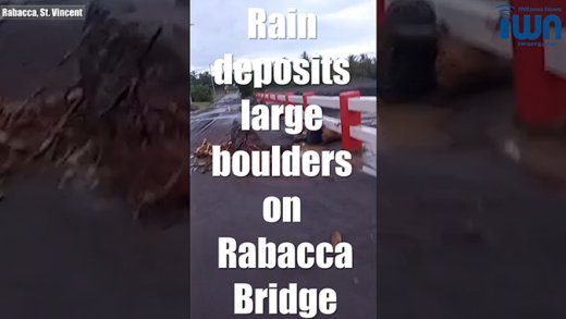 Rain deposit boulder