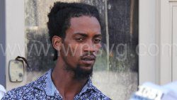 The defendant, Adonis Francis leaves the Kingstown Magistrate's Court for prison on Dec. 13, 2024.