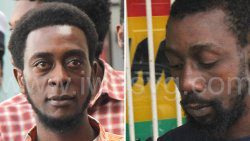 Brothers, Bernard Joseph, left, and Neron Joseph outside High Court No. 2, in Kingstown on Dec. 20, 2024.