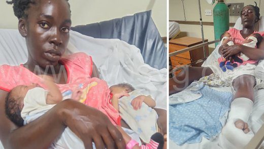 Britney Weekes had to undergo an emergency caesarean section to deliver twins after she was injured during a hit-and-run in Kingstown on Thursday, Dec. 19, 2024.

