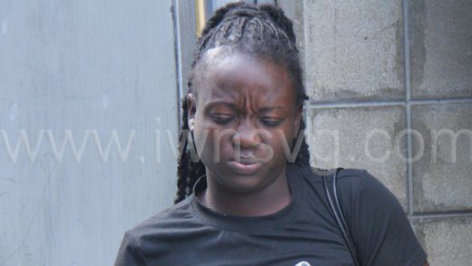 Grandeisha Cain leaves the Serious Offences Court on Friday, Dec. 27, 2024.