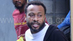 The accused, Maxroy Campbell leaves the Serious Offences Court on Friday, Dec. 27, 2024.