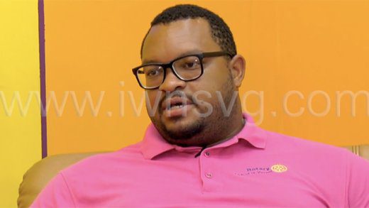 A screenshot of then Rotary Club St. Vincent, Daniel Campbell, as he spoke during an interview with API on July 11, 2022.