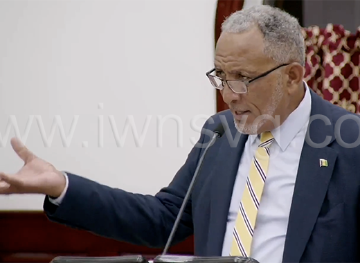 Opposition Leader Godwin Friday speaking during the Budget Debate in Parliament on Tuesday, Jan. 14, 2025. 