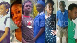 The seven students who died in the Rock Gutter tragedy on Jan. 12, 2015. From left: Simonique Ballantyne, Chanstacia Stay, Jamalie Edwards, Annique Alexander, Racquel Ashton, Jamall Edwards and Glenroy Michael.