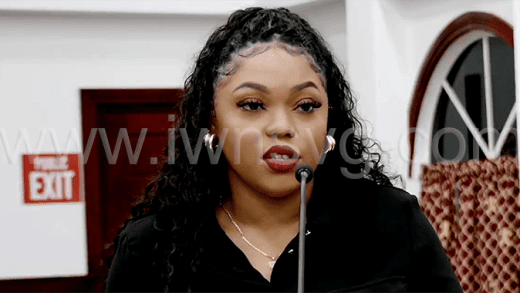 Government senator, Shackell Bobb speaking during the Budget Debate on Wednesday, Jan. 15, 2025.