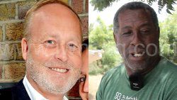 Investor Ian Wace, left and Canouan resident, activist Terry Bynoe.