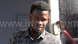 The defendant, Areje Lewis leaves the Kingstown Magistrate's Court on Feb. 10, 2025.