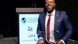 Minister of Tourism, Civil Aviation, Sustainable Development and  Culture, Carlos James.