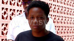 The defendant, Fiziela Clarke leaves the Georgetown Magistrate's Court on Monday, March 24, 2025.