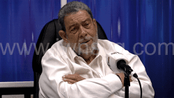 Prime Minister Ralph Gonsalves speaking on NBC Radio on Wednesday, March 26, 2025.