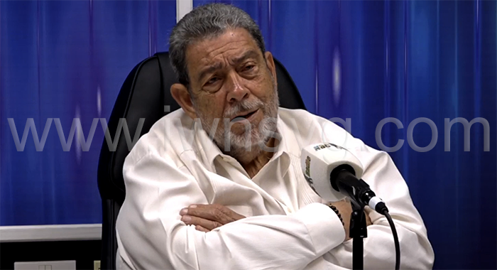Prime Minister Ralph Gonsalves speaking on NBC Radio on Wednesday, March 26, 2025.