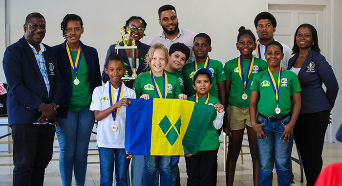 The St. Vincent and the Grenadines chess team.