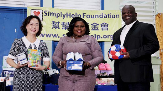 From left: Taiwan Ambassador to St. Vincent and the Grenadines Fiona Huei-Chun Fan, Minister of National Mobilisation, Senator Keisal Peters, and Minister of Education, Curtis King. 