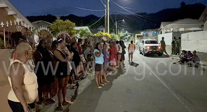 Crowd in Layou