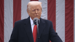 US President Donald Trump announces tariffs at the White House in Washington, DC on Wednesday, April 2, 2025.