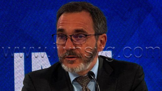 Economic Counsellor and Director of the IMF's Research Department, Pierre-Olivier Gourinchas, speaking at the World Economic Outlook in Washington DC on Tuesday, April 22, 2025. 