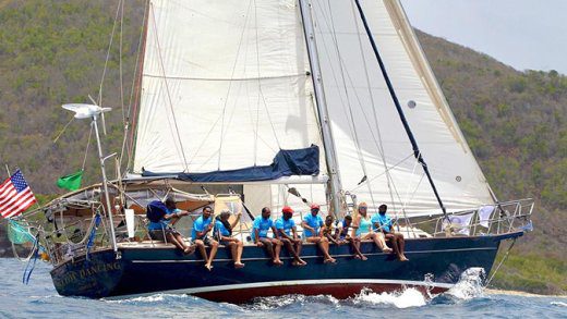 A US-flagged sailboat races during SVG Sailing Week in April 2025. SVG would expect to see fewer US visitors later this year and into 2026 as Donald Trump's tariffs begin to bite Caribbean tourism. (Photo: Facebook/DiscoverSVG)