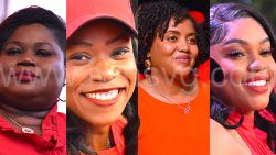 Unity Labour Party senators (from left) Keisal Peters, Ashelle Morgan, Benarva Browne and Shackell Bobb. (Photos: Facebook/Star Morning Scoop)