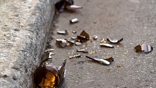Broken bottle