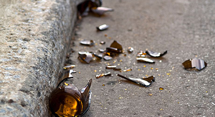 Broken bottle