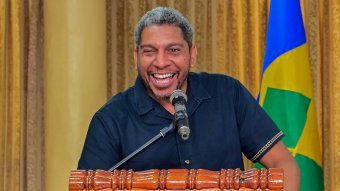 Minister of Finance, Camillo Gonsalves speaking at the launch of the Greater Youth Volunteerism and Engagement programme in Kingstown on May 12, 2025. (Photo: Facebook/APISVG)