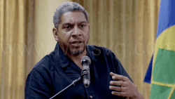 Minister of Finance, Camillo Gonsalves on May 12, 2025. 