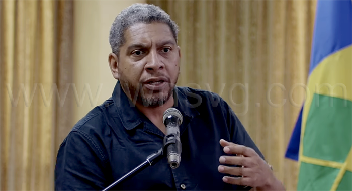 Minister of Finance, Camillo Gonsalves on May 12, 2025. 
