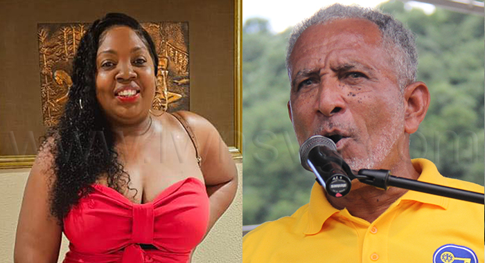 The chief radiographer, Chevonne Stewart, left, is poised to become the Unity Labour Party’s candidate for the Southern Grenadines. Opposition Leader, Godwin Friday, right, says her transfer to the Ministry of Housing is an abuse of state personnel.