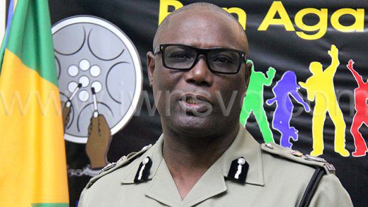 Actin Commissioner of Police, Enville Williams speaking at the press conference in Kingstown on Monday, May 26, 2025.