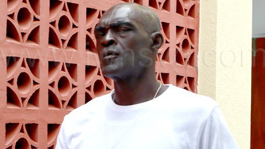 The defendant, Glenroy Providence outside the Georgetown Magistrate's Court on April 8, 2025.