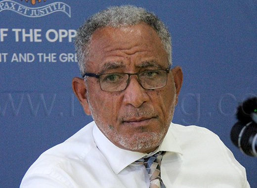 Opposition Leader Godwin Friday in an April 2, 2025 photo.