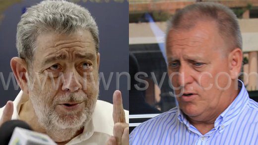 Prime Minister of St. Vincent and the Grenadines, Ralph Gonsalves on Monday, May 12, 2025 and disgraced investor, Dave Ames in a June 21, 2016 photo.