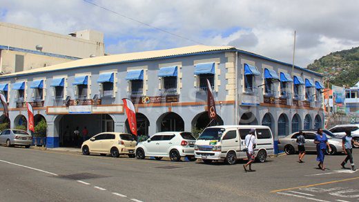The St. Vincent Co-operative Bank in Kingstown on March 3, 2025.