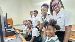 Students at the Leeward District Seventh Day Adventist Primary School were thrilled to see the opening of their computer lab for the very first time following the handover of 15 desktop computers and accompanying resources to enhance their learning experience. 