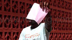 The accused, Dimitri Billingy, leaves the Georgetown Magistrate's Court on June 2. 