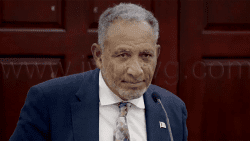 St. Vincent and the Grenadines Opposition Leader, Godwin Friday, addressing the seventh meeting of the OECS Assembly in St. Vincent on Tuesday, June 17, 2025.