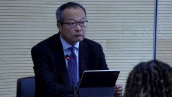 Vice President of Infrastructure at the World Bank, Guangzhe Chen. (CMC Photo)