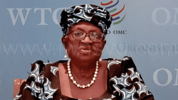 WTO Director General, Ngozi Okonjo-Iweala, addressing the seventh meeting of the OECS Assembly in Kingstown on Tuesday, June 17, 2025. 
