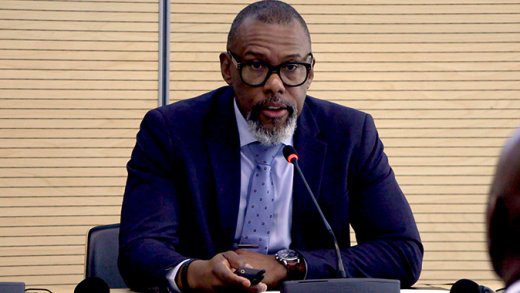 Head of the Disaster Risk Reduction, Recovery and Resilience Building Team at the United Nations Development Programme (UNDP) Crisis Bureau, Ronald Jackson, speaking at Global Platform for Disaster Risk Reduction in Geneva. (CMC Photo)