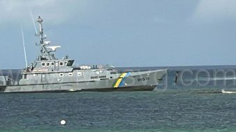 Coast Guard run aground