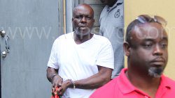Security guard Wadie Simon leaves the Serious Offences Court in Kingstown on Friday, July 11, 2025.