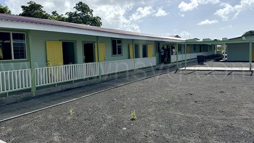 A section of the temporary campus in Arnos Vale on Nov. 14, 2024.