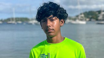 Vincentian sailor, Kai Marks-Dasent.