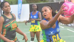 Goal-attack Kristiana Christopher was dynamic in the attacking third. (Photo: Robertson S. Henry)
