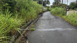 A section of the road in Twenty Hill on July 5, 2025.