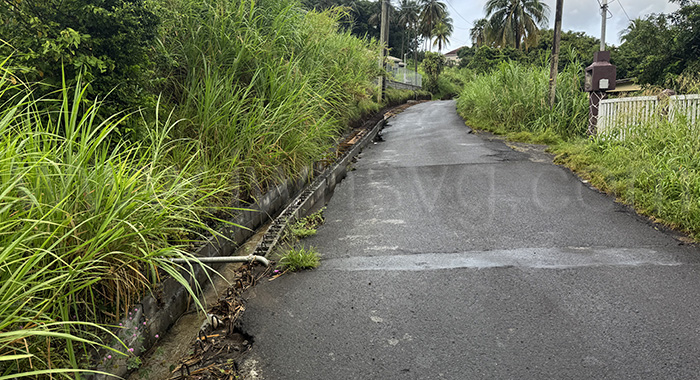 A section of the road in Twenty Hill on July 5, 2025.